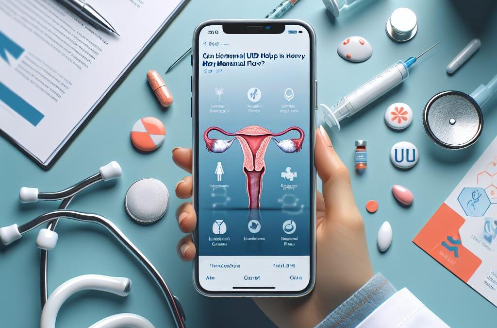 DIU hormonal para fluxo menstrual intenso