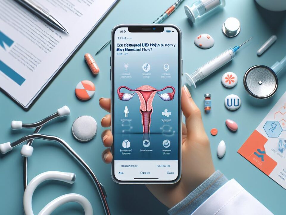 DIU hormonal para fluxo menstrual intenso