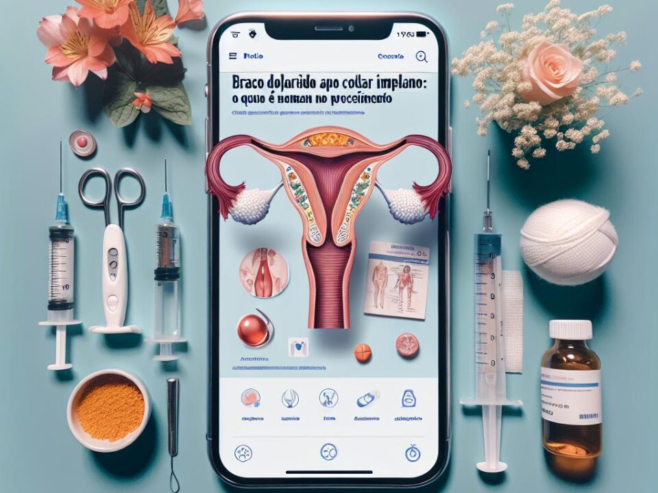 dor no braço após colocar implanon